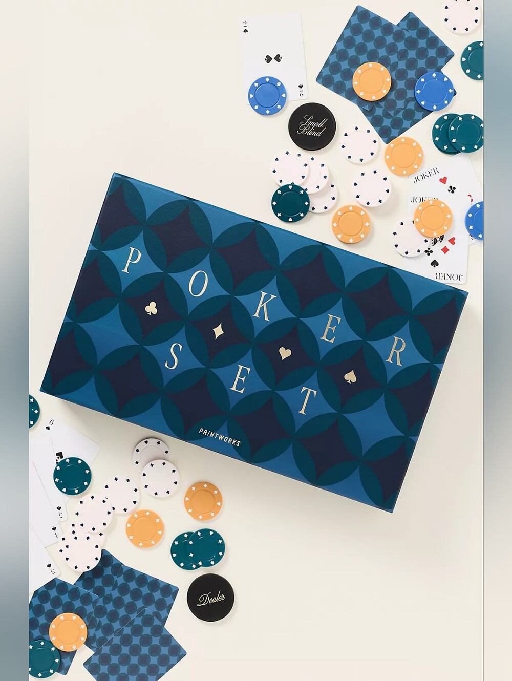 Anthropologie Classic Poker Set